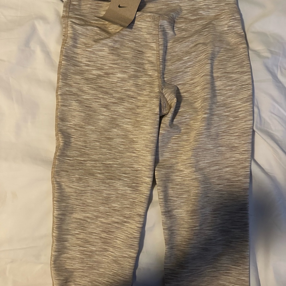 Nike Heathered Gray Athletic Leggings